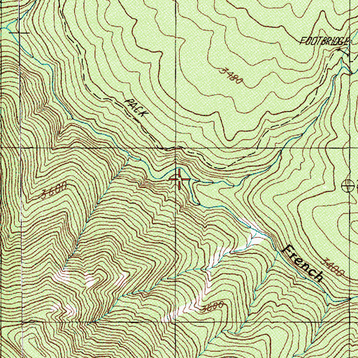Topographic Map of Pat Creek, OR