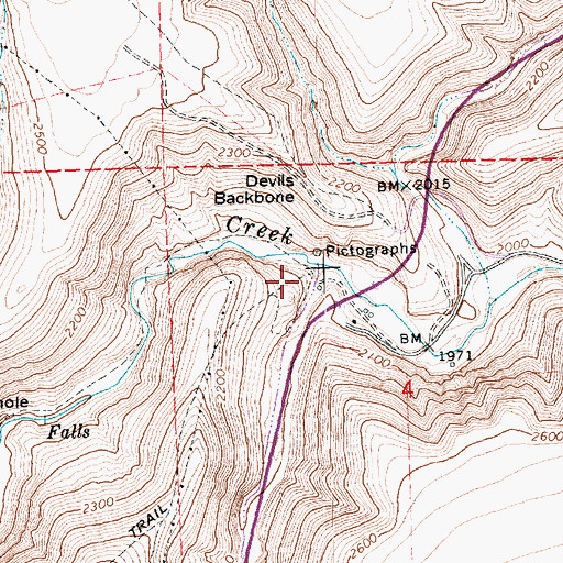 Topographic Map of Patill Canyon, OR