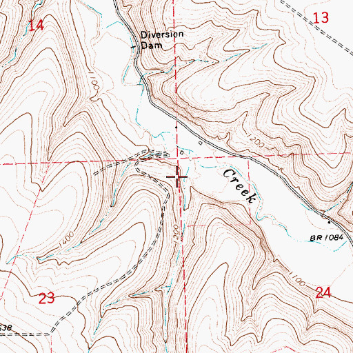 Topographic Map of Pats Canyon, OR
