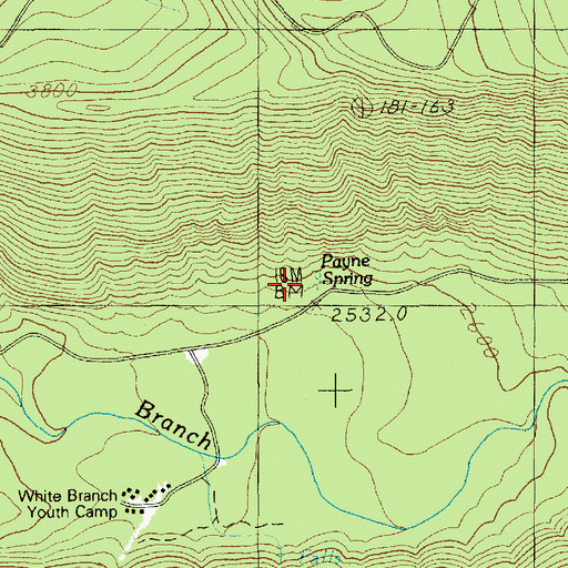 Topographic Map of Payne Spring, OR