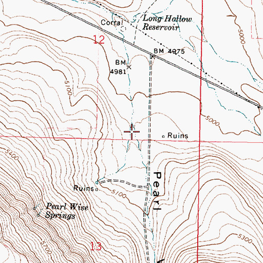 Topographic Map of Pearl Wise Canyon, OR