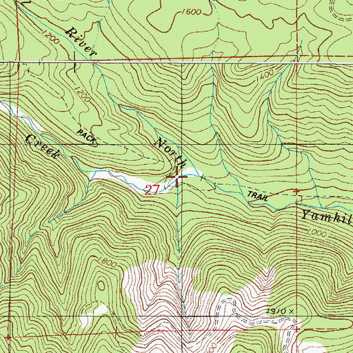 Topographic Map of Perkins Creek, OR