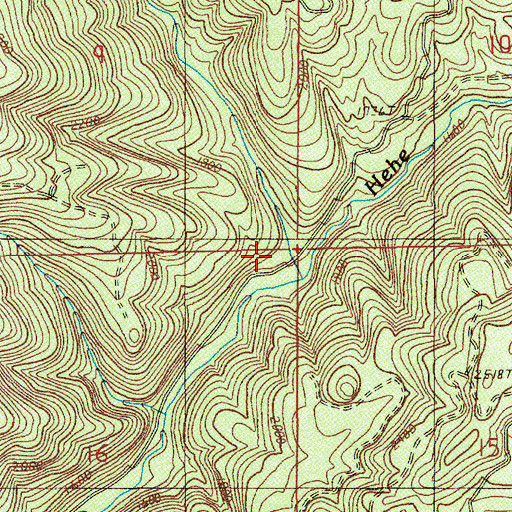 Topographic Map of Pernot Creek, OR