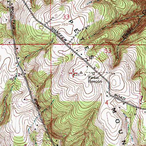 Topographic Map of Petes Mountain, OR