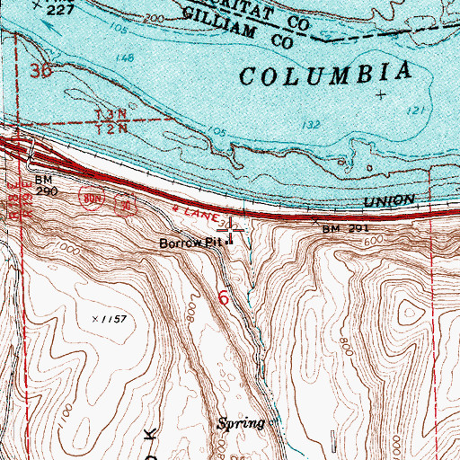 Topographic Map of Philippi Canyon, OR