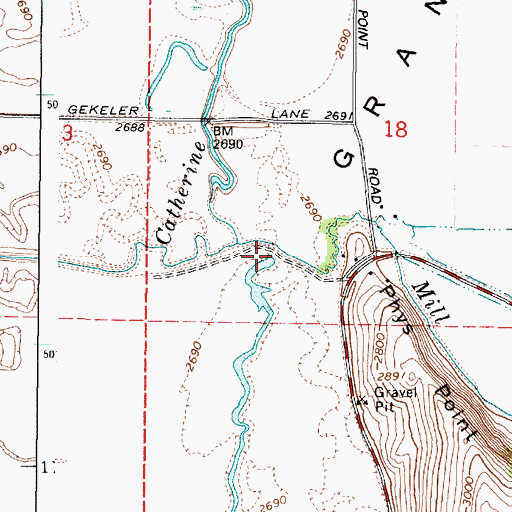 Topographic Map of Phys Slough, OR