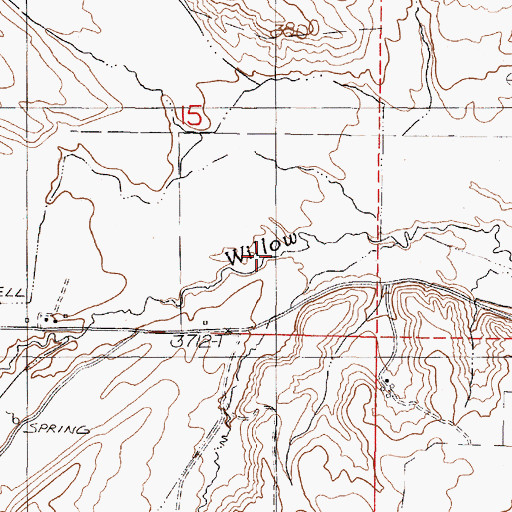 Topographic Map of Picnic Boulder Creek, OR