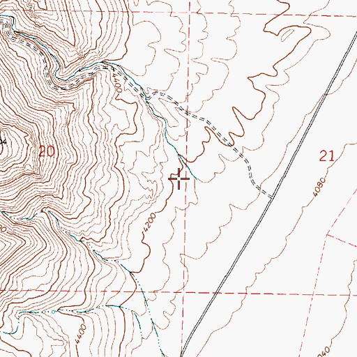 Topographic Map of Pike Creek, OR