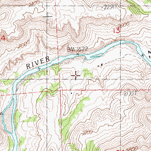 Topographic Map of Pine Canyon, OR