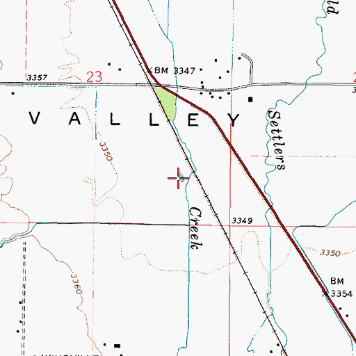 Topographic Map of Pine Creek, OR