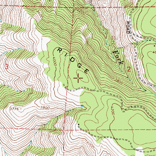 Topographic Map of Pine Ridge, OR