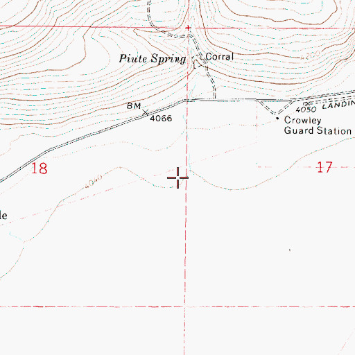 Topographic Map of Piute Creek, OR