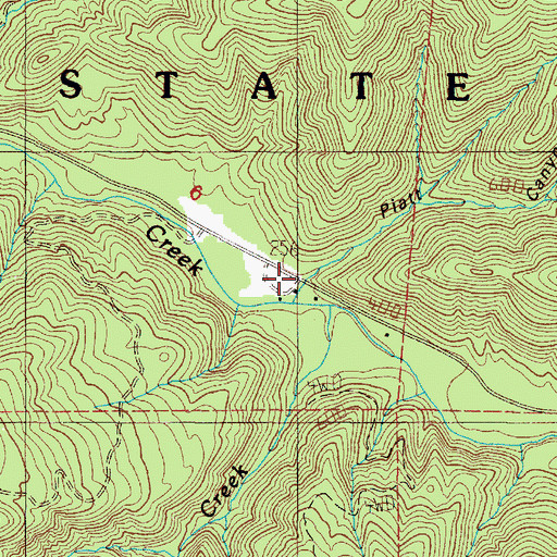 Topographic Map of Platt Canyon, OR