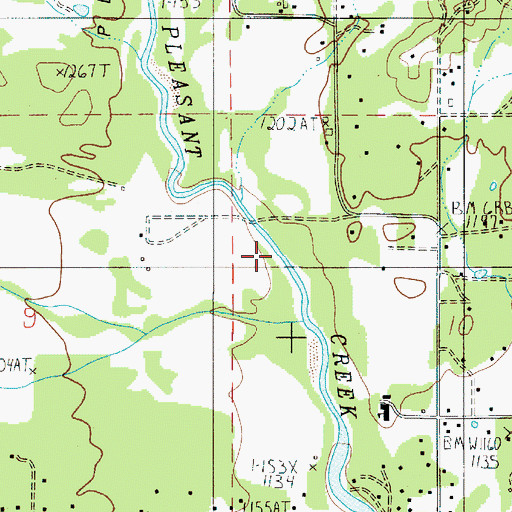 Topographic Map of Pleasant Valley, OR