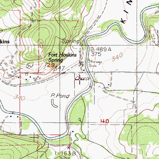 Topographic Map of Plunkett Creek, OR