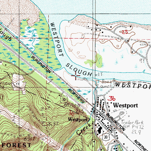 Topographic Map of Plympton Creek, OR