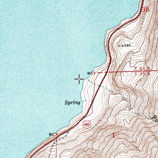 Topographic Map of Poison Creek, OR