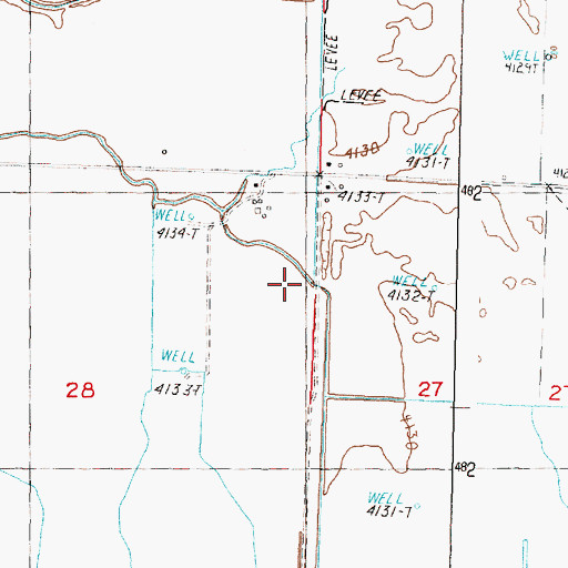 Topographic Map of Poison Creek Slough, OR