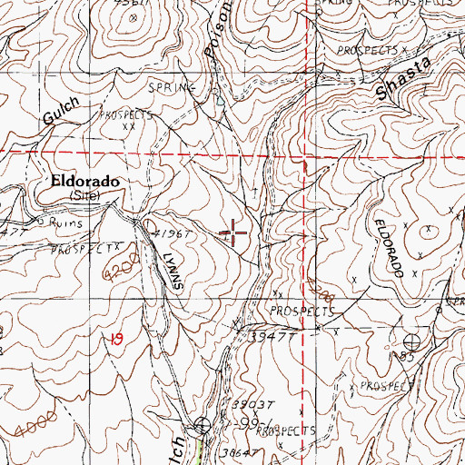 Topographic Map of Poison Root Gulch, OR