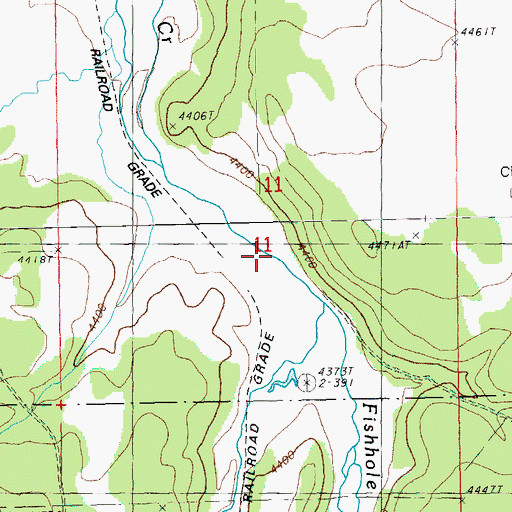 Topographic Map of Pole Creek, OR
