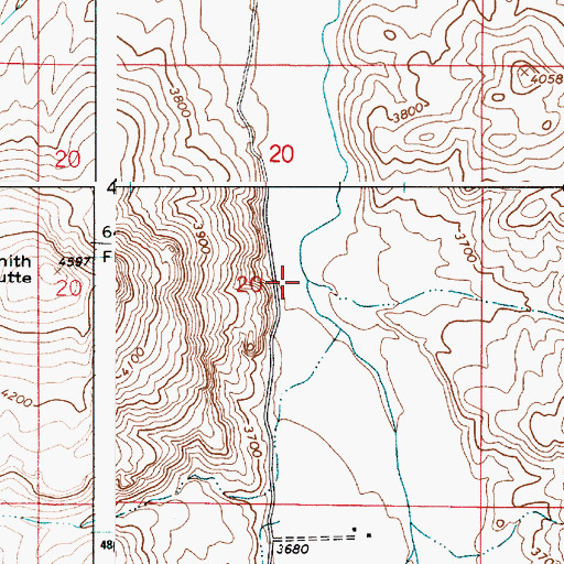 Topographic Map of Pole Creek, OR