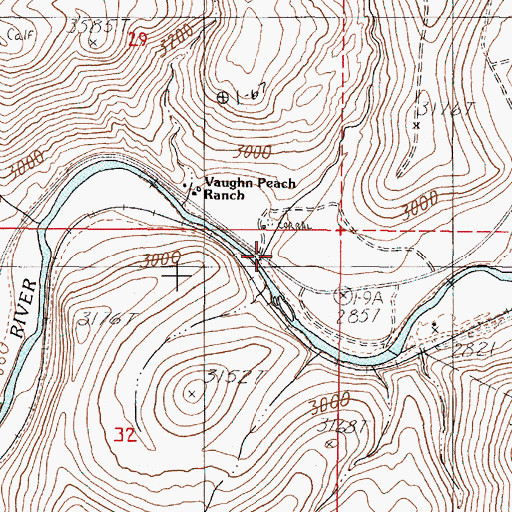 Topographic Map of Pole Creek, OR
