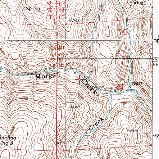Topographic Map of Pole Gulch, OR