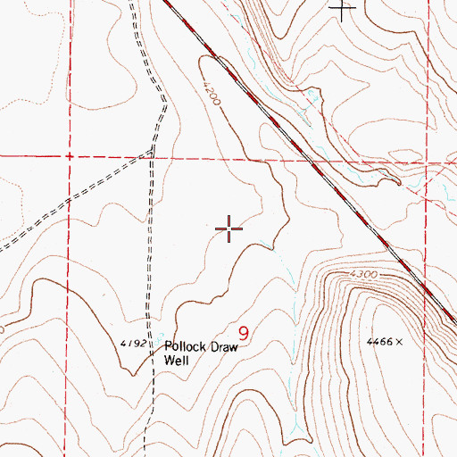 Topographic Map of Pollock Draw, OR