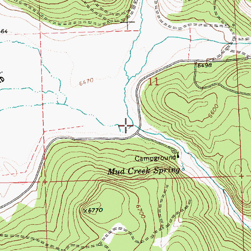 Topographic Map of Porcupine Creek, OR