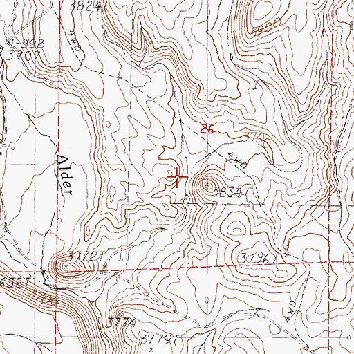 Topographic Map of Porter Gulch, OR