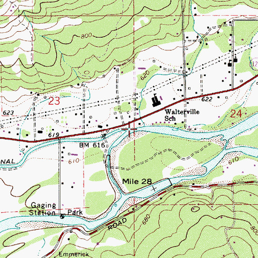Topographic Map of Potter Creek, OR