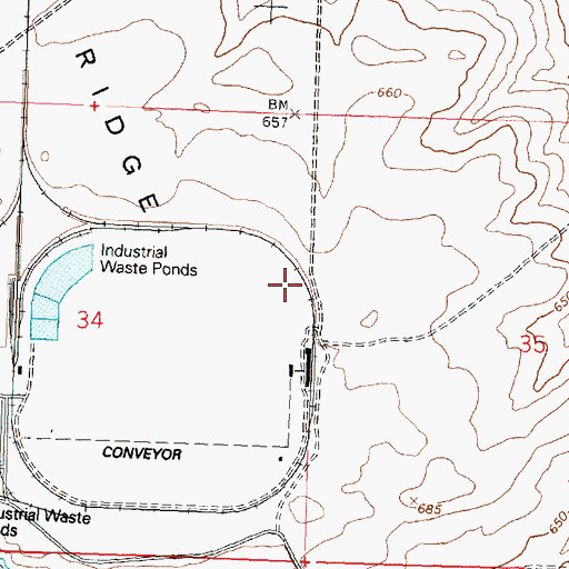 Topographic Map of Poverty Ridge Well, OR