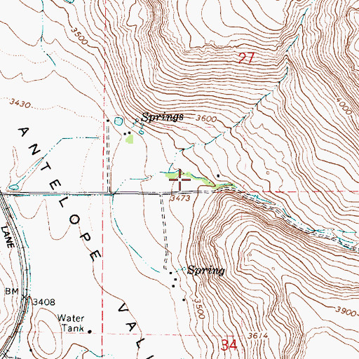 Topographic Map of Prescott Gulch, OR