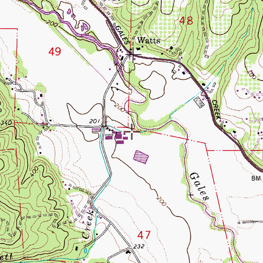 Topographic Map of Prickett Creek, OR