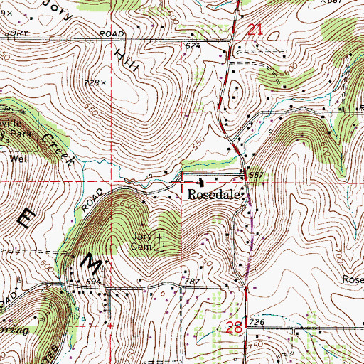 Topographic Map of Abiqua Academy, OR