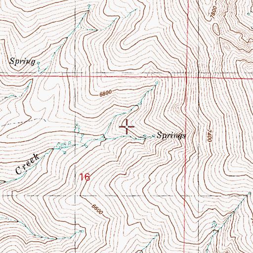 Topographic Map of Pueblo Mountains, OR