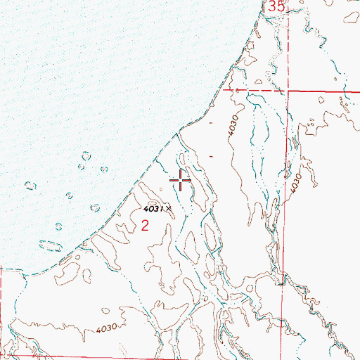 Topographic Map of Pueblo Valley, OR