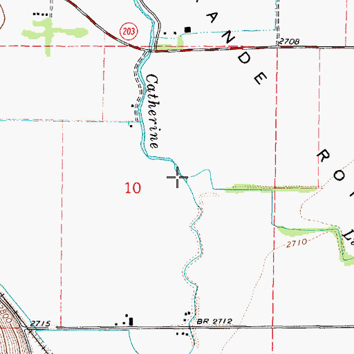 Topographic Map of Pyles Creek, OR