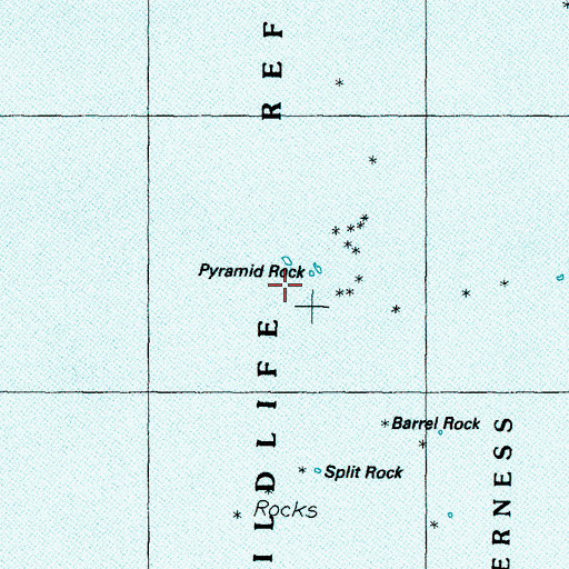 Topographic Map of Pyramid Rock, OR