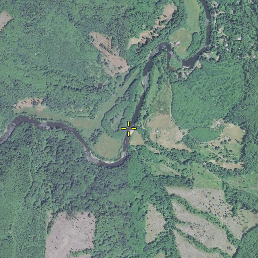 Aerial/Satellite Image of Quartz Creek, OR