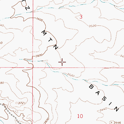 Topographic Map of Quartz Mountain Basin, OR