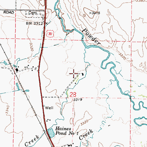 Topographic Map of Radium Hot Springs, OR