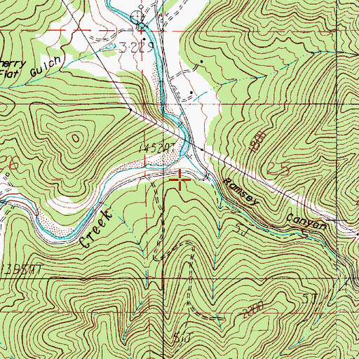 Topographic Map of Ramsey Canyon, OR