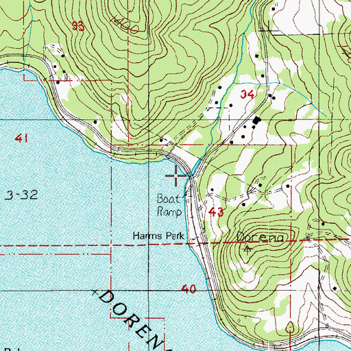 Topographic Map of Rat Creek, OR