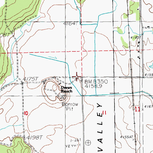 Topographic Map of Rattlesnake Creek, OR