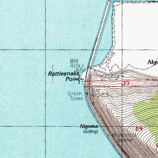 Topographic Map of Rattlesnake Point, OR