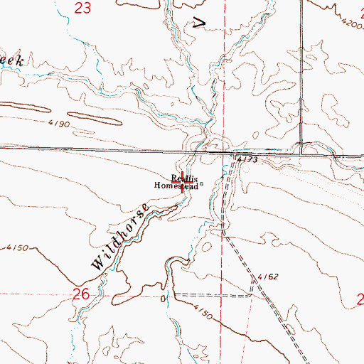 Topographic Map of Reallis Homestead, OR