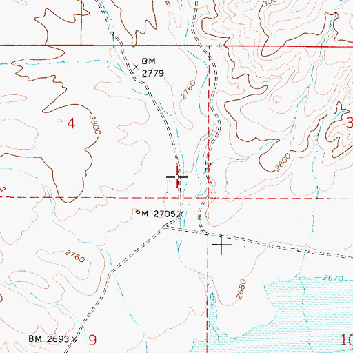 Topographic Map of Red Butte Canyon, OR