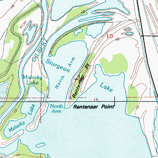Topographic Map of Rentenaar Point, OR