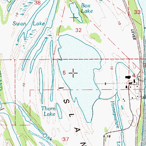 Topographic Map of Resting Lake, OR